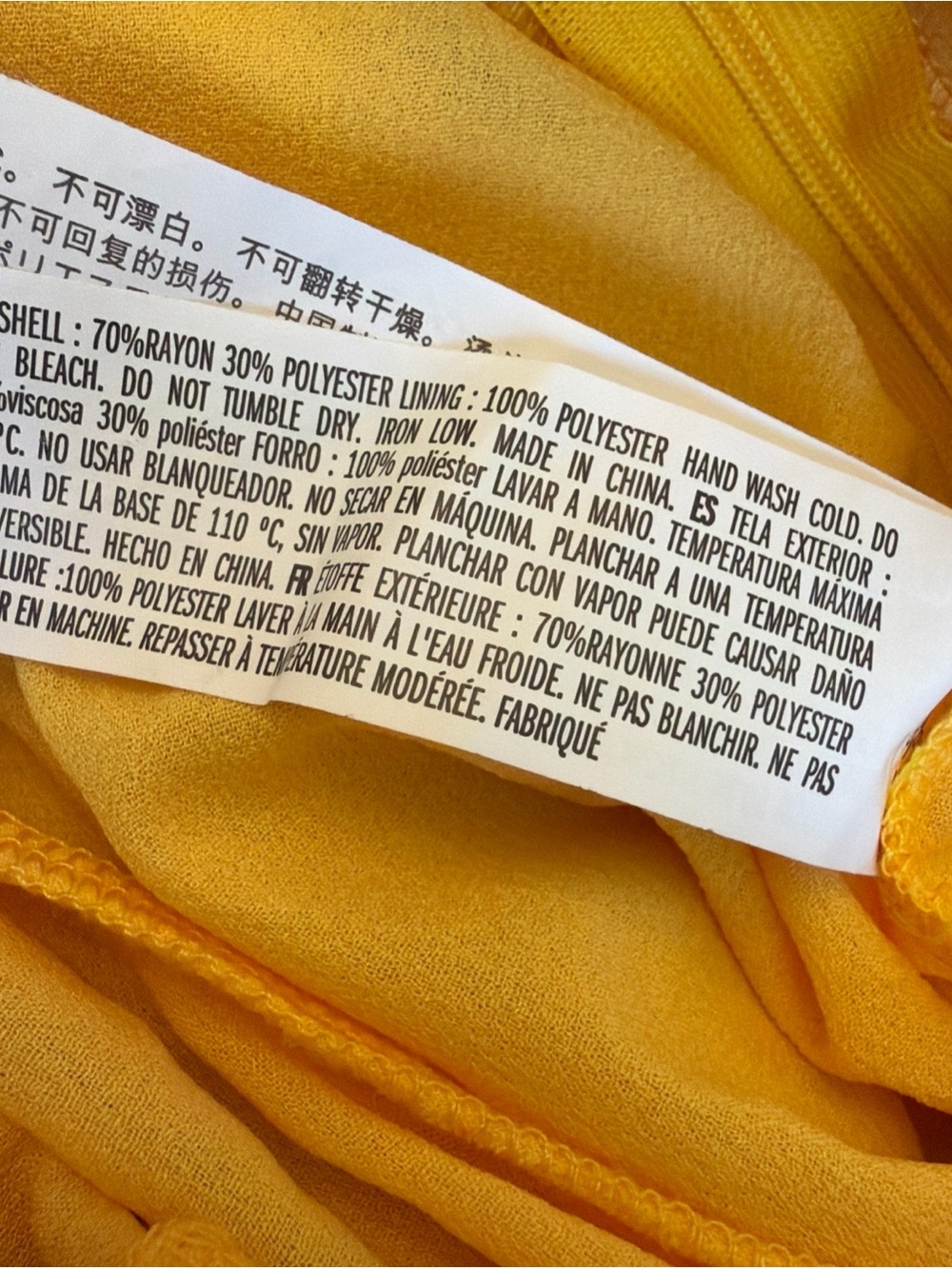 Endless Rose Flounced Sleeve V Neck Jumpsuit Yellow Wide Leg Size Small NWT - Picture 12 of 12